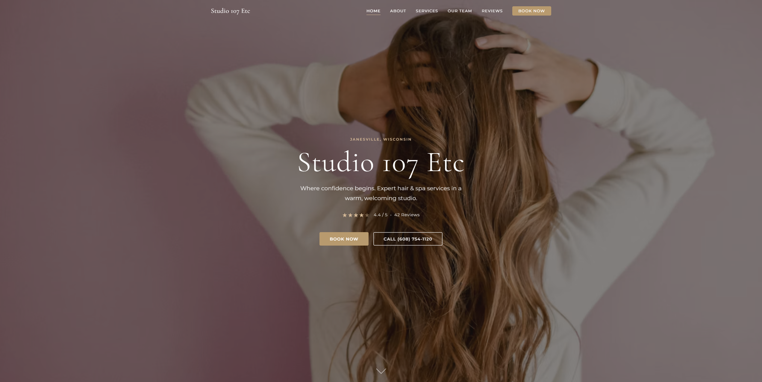 Studio 107 Etc website preview